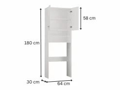 Mueble Para Lavadora|Mueble para lavadora, 30 x 64 x 180 cm, roble Sonoma