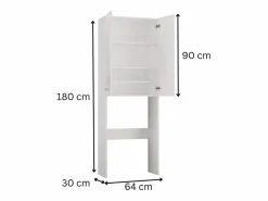 Mueble Para Lavadora|Mueble para lavadora, 30 x 64 x 180 cm, roble Sonoma