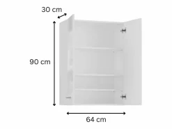 Mueble Para Lavadora|Mueble para lavadora, 30 x 64 x 90 cm, roble Sonoma