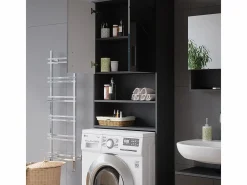 Vicco Mueble para lavadora antracita alto brillo 64x26x190.5 irma Gris antracita Sale