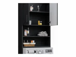 Vicco Mueble para lavadora antracita alto brillo 64x26x190.5 irma Gris antracita Sale