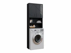 Vicco Mueble para lavadora antracita alto brillo 64x26x190.5 irma Gris antracita Sale