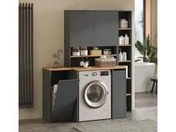 Vicco Mueble Para Lavadora|Mueble para lavadora antracita/roble dorado 93.6x60.3x88.2 viktor