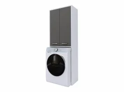 Mueble para lavadora, mate, gris, 31 x 64 x 180 cm Blanco Online