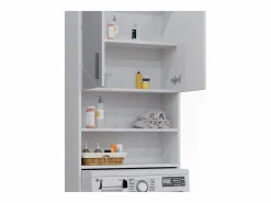 Vicco Mueble para lavadora alto brillo 64x26x190.5 irma Blanco Online