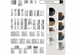 Vicco Mueble para lavadora alto brillo 64x26x190.5 irma Blanco Online