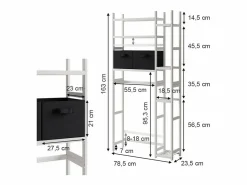Mueble para lavadora 78.5x23.5x163 bilbao^Vicco Best
