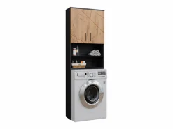 Vicco Mueble para lavadora oro power roble/antracita 64x26x190.5 irma Color natural oscuro Best