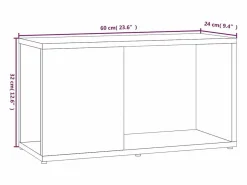 Mueble para TV madera contrachapada roble ahumado 60x24x32 cm^Clicnbuy Clearance