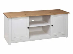 Mueble para TV madera de pino estilo Panamá 120x40x50 cm ES97247^ New