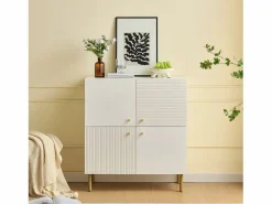 Mueble para zapatos 80x36x90cm - 4 puertas - Patas de metal - MDF -^ModernLuxe Sale