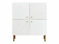 Mueble para zapatos 80x36x90cm - 4 puertas - Patas de metal - MDF -^ModernLuxe Sale