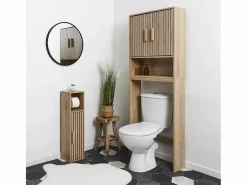 Mueble Portarrollos de Papel Higiénico Klaus Marrón 78cm^The Home Deco Factory New