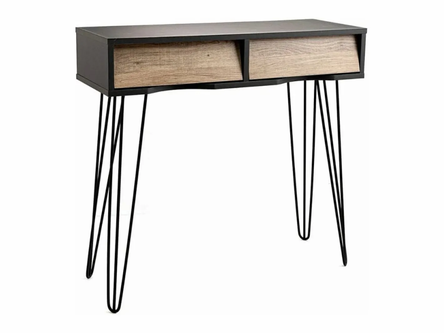 Consola|Mueble recibidor MOA Vinthera 2 cajones /natural 76x80x30 cm