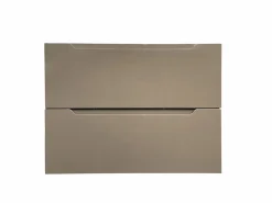 Vente-unique Mueble simple lavabo suspendido gris , 80 cm, STEFANIE Topo Discount