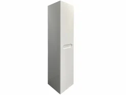 Vente-unique Mueble simple lavabo suspendido con columna, 80 cm, STEFANIE Blanco Discount