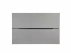 Vente-unique Conjunto De Baño|Mueble simple lavabo suspendido con columna, 80 cm, STEFANIE