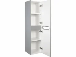 Vente-unique Conjunto De Baño|Mueble simple lavabo suspendido con columna, 80 cm, STEFANIE