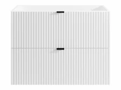 Vente-unique Mueble De Lavabo|Mueble suspendido para lavabo estriado, color , An80 cm, ZEVINI