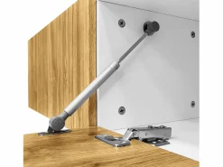 Mueble TV 220×30×63,4 cm - diseño en dos módulos - aspecto madera - blanco + natural^ModernLuxe Hot