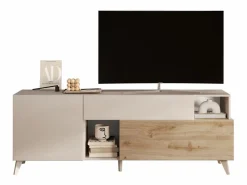 Calicosy Mueble Tv|Mueble TV 2 puertas, 1 cajón y 2 nichos L180 cm - MALA