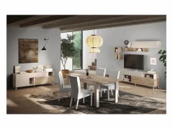 Calicosy Mueble Tv|Mueble TV 2 puertas, 1 cajón y 2 nichos L180 cm - MALA