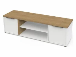 Mueble TV ACCESS - 2 Puertas + 1 Nicho - Roble Hamilton y - 134,8 x 39,6 x 39,1 cm^Calicosy Best
