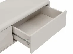 Vente-unique Mueble Tv|Mueble TV con 3 cajones de MDF - y dorado - LYBAKA