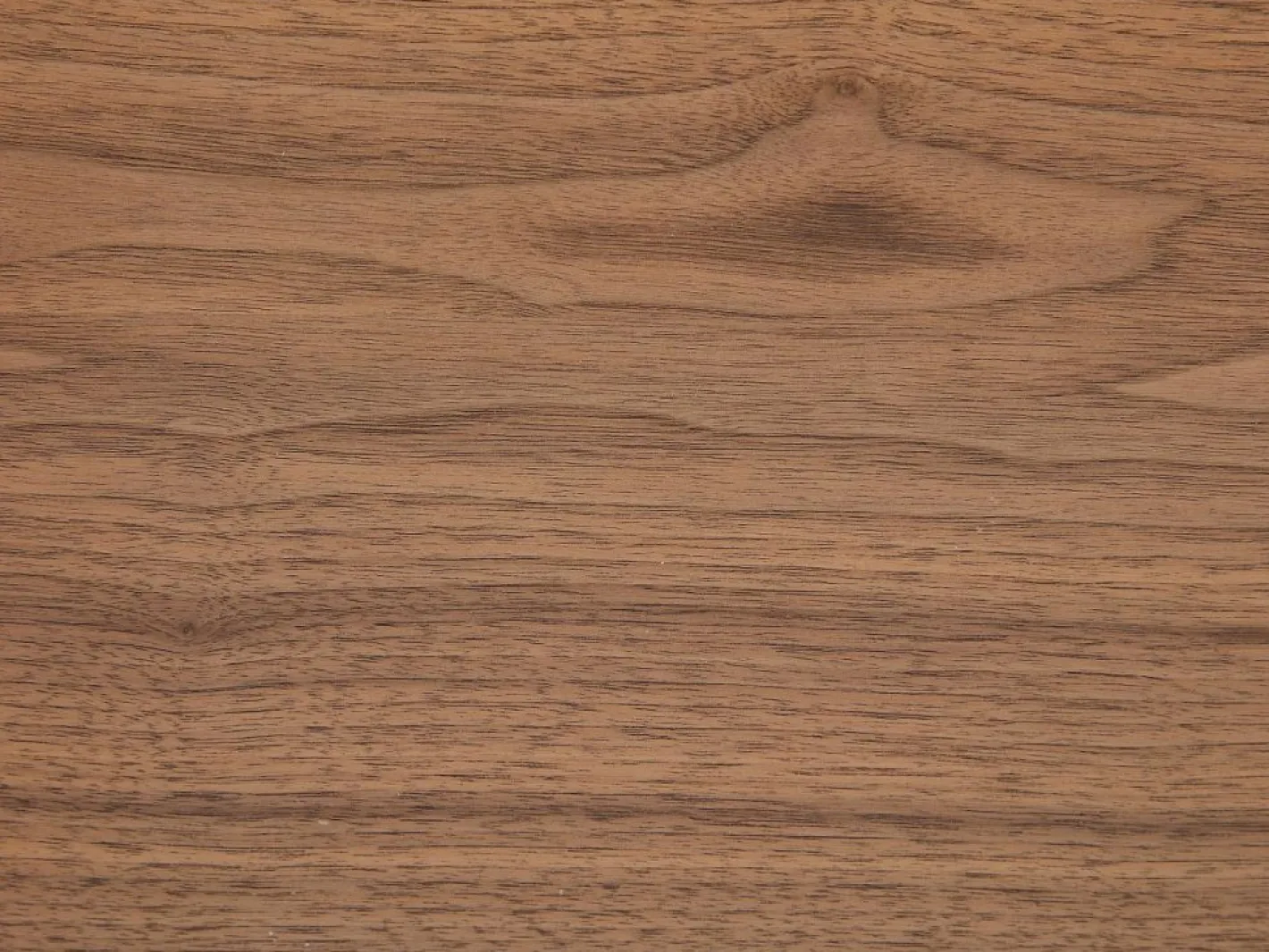 Vente-unique Mueble TV con almacenamiento chapa de nogal y metal - Natural oscuro y Negro - ZINORI Negro / Color natural oscuro Online