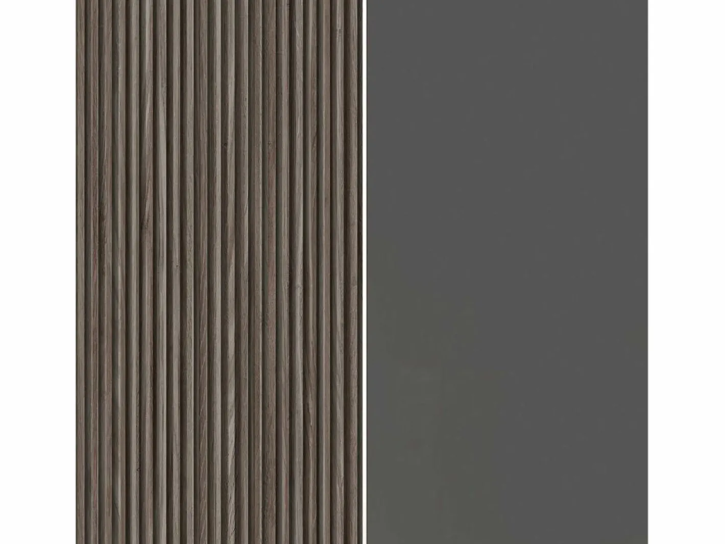 Mueble Tv|Mueble TV Coste con 4 puertas, 1 cajón y 1 compartimento, antracita/madera oscura, 220,1 x 43 x 46 cm