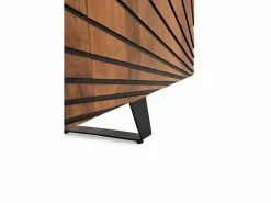 Mueble Tv|Mueble TV de 2 puertas y 2 cajones de madera maciza de mango