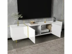 Mueble TV L 170 cm - con 4 puertas - MDF -^ModernLuxe Best