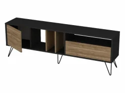 Concept-Usine Mueble Tv|Mueble TV madera y dorado con almacenaje 180 cm BEARN