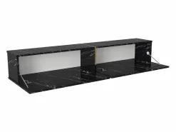 Mueble TV suspendido con 2 puertas - Efecto mármol - DINOMA^Vente-unique New