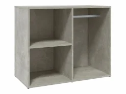 Mueble vestidor madera contrachapada hormigón 80x40x65 cm^vidaxl Hot