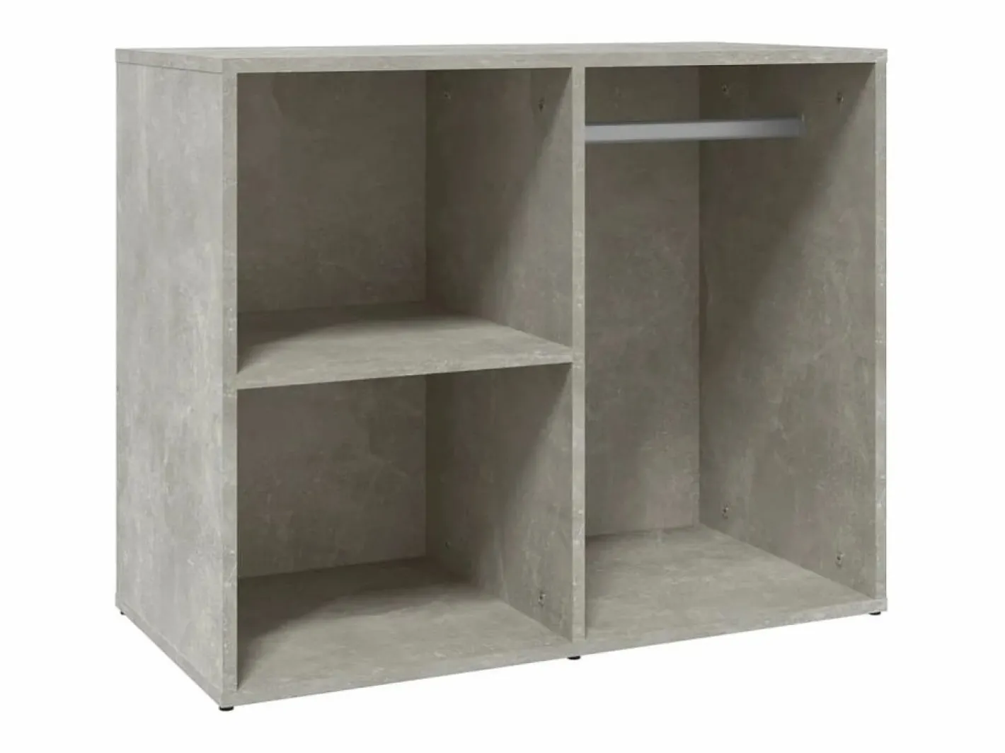 Mueble vestidor madera contrachapada hormigón 80x40x65 cm^vidaxl Hot