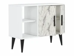 Vajilla|Vajilla|Mueble zapatero moderno para recibidor y salón 90x35x70cm Arizona - Efecto mármol