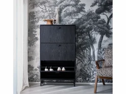 Mueble zapatero con 3 puertas acanaladas^Sweeek New