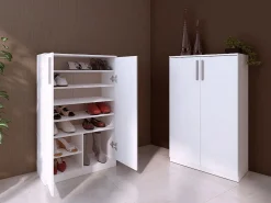 Vente-unique Zapatero|Mueble De Almacenaje|Mueble zapatero con 2 puertas en color MATHIAS