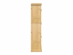 Mueble zapatero Corona madera maciza de pino 99x32x138 cm ES159669 Marru00f3n Sale