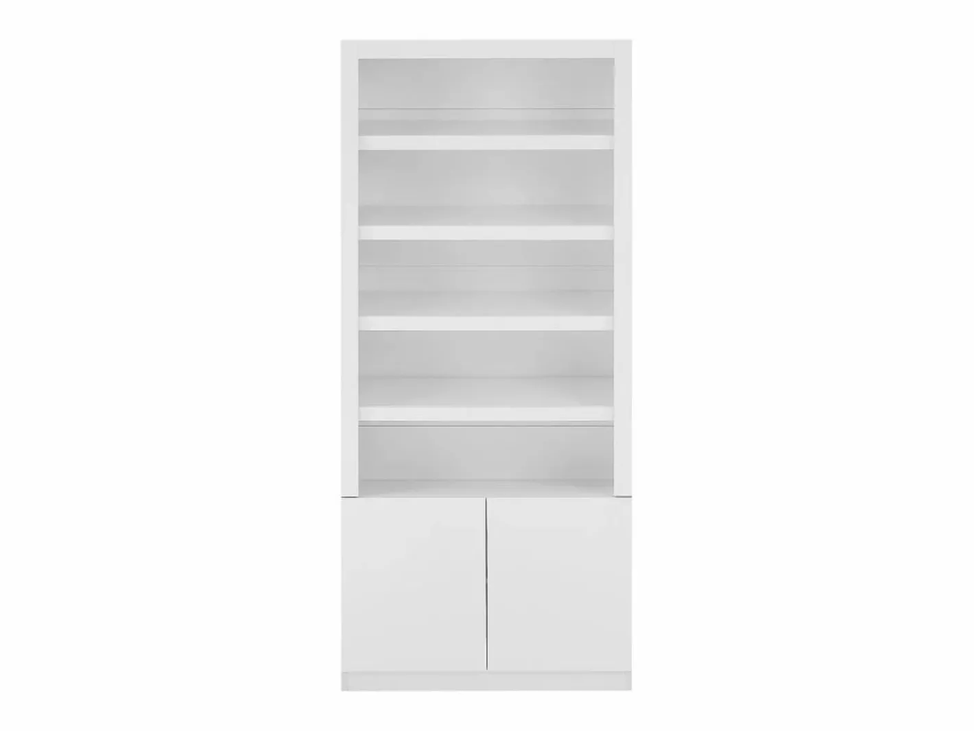 Vente-unique Zapatero|Mueble De Almacenaje|Mueble zapatero de 5 estantes y 2 puertas con luces LED en MDF - - DOLMINA
