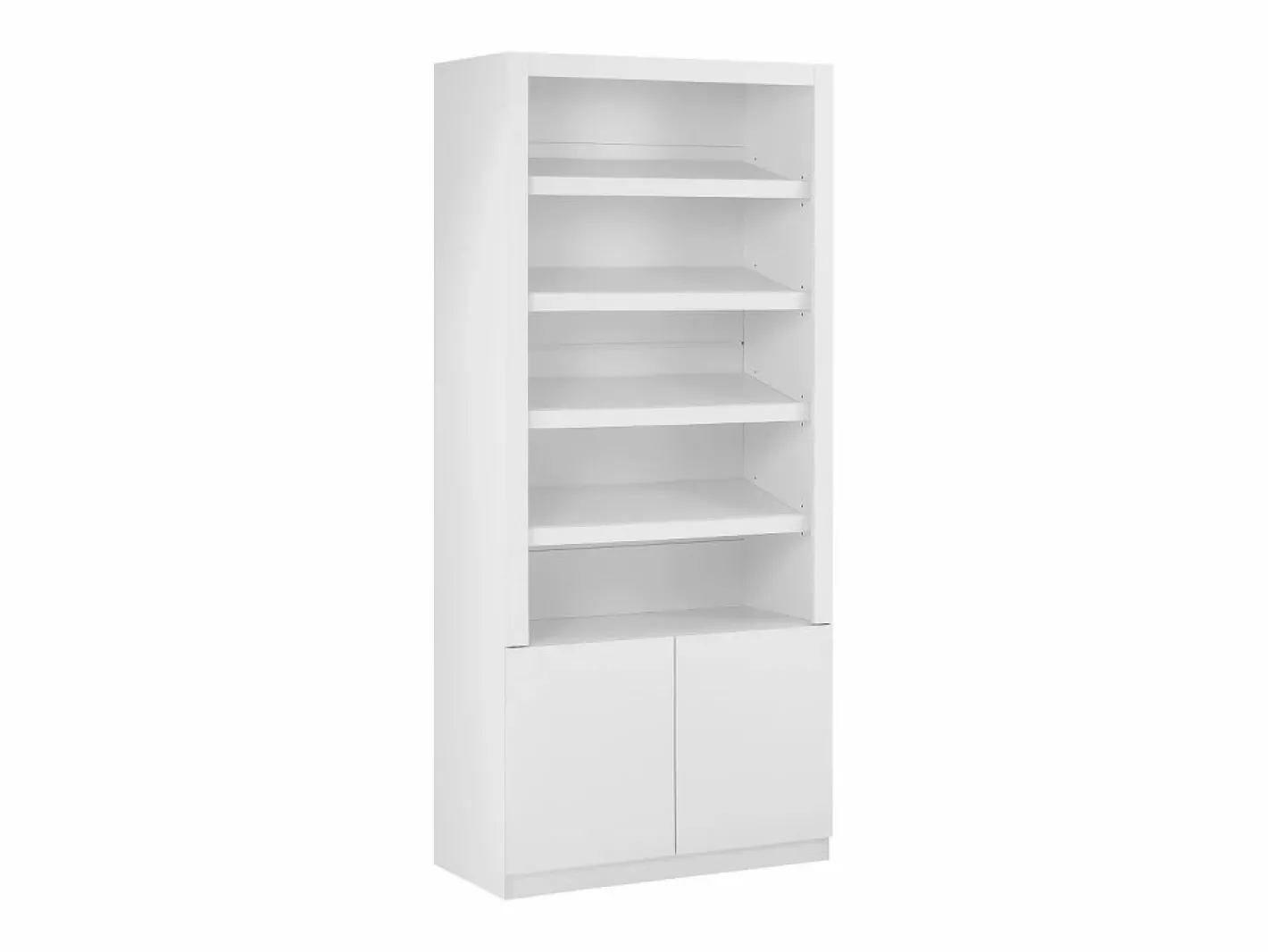 Vente-unique Zapatero|Mueble De Almacenaje|Mueble zapatero de 5 estantes y 2 puertas con luces LED en MDF - - DOLMINA