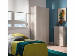 Loungitude Mueble zapatero de 3 puertas abatibles - L60 cm Color natural claro Online
