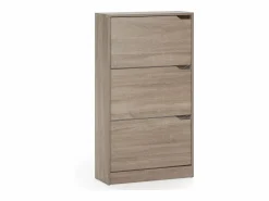 Mueble Zapatero Ángel 3 Puertas Color Roble, para 18 Pares^VS Venta-stock Hot
