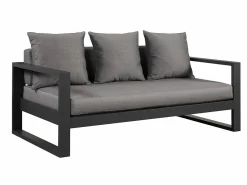 MYLIA Salones De Jardín|Muebles de salón para jardín : un sofá de 3 plazas, 2 sillones, una mesa de centro - antracita - MOLOKAI