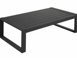 MYLIA Salones De Jardín|Muebles de salón para jardín : un sofá de 3 plazas, 2 sillones, una mesa de centro - antracita - MOLOKAI