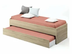 Muebles Dormitorio Tibet Natural Roble Cambrian (Cama 105x190 cm)^ Best