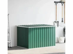 Garden Furniture Nancy Caja de almacenaje para jardín 149x99x93 cm Verde Discount
