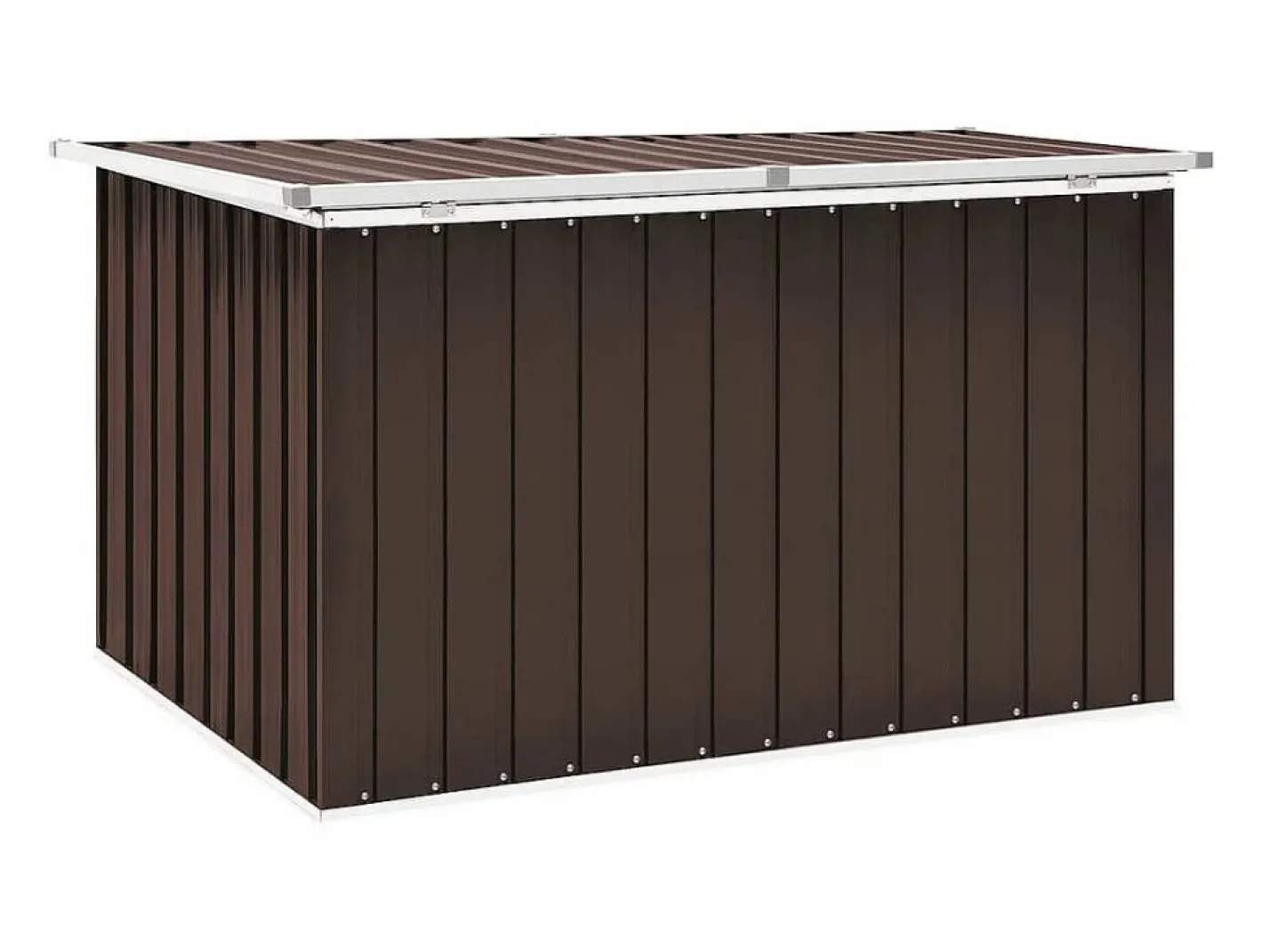 Nancy Caja de almacenaje para jardín marrón 149x99x93 cm^Garden Furniture Outlet