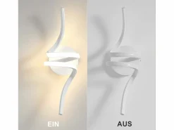 NETTLIFE Aplique Para Pared|- Aplique LED de pared para interiores, color moderno, 7 W, para escaleras, cálido, 3000 K